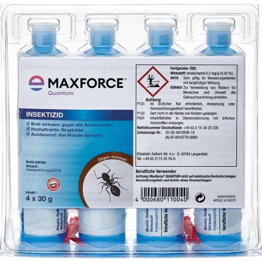 Maxforce® QUANTUM Ameisenköder – 1 × 30 g Kartusche