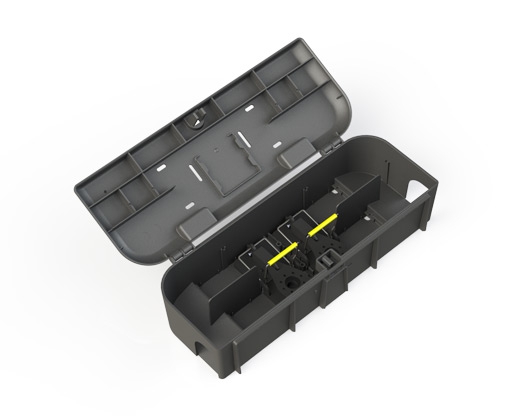 Mäuseköderstation Quadro SX in schwarz