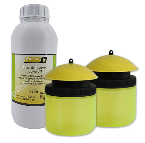 finicon® Fruchtfliegen-Monitor inkl. 1000 ml Lockstoff