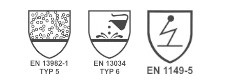 SMS-SCHUTZANZUG, PSA Kategorie 3, Typ 5/6, Größe: L (54/56)
